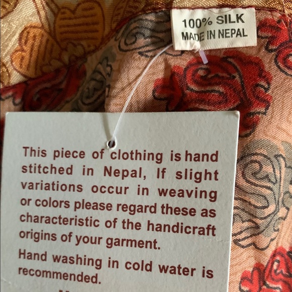 100% Silk Nepalese reversible skirt- Free Size - Picture 2 of 5